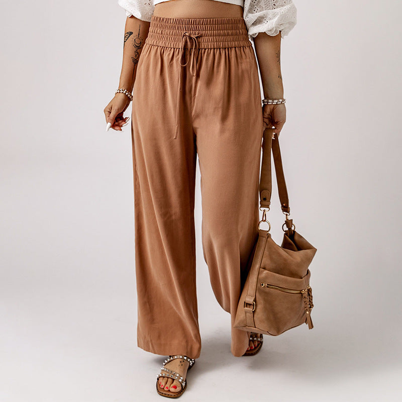 Women's Solid Color Loose Trousers